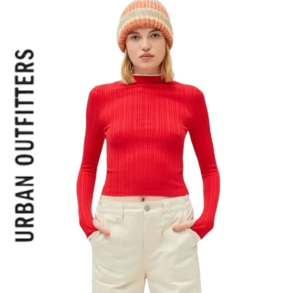 NEW Urban Outfitters UO BDG Kiara Red Open-Back Sweater L
